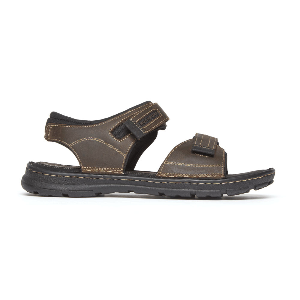 Sandálias Rockport Homem Marrom - Darwyn Quarter Strap - 28954JKNV